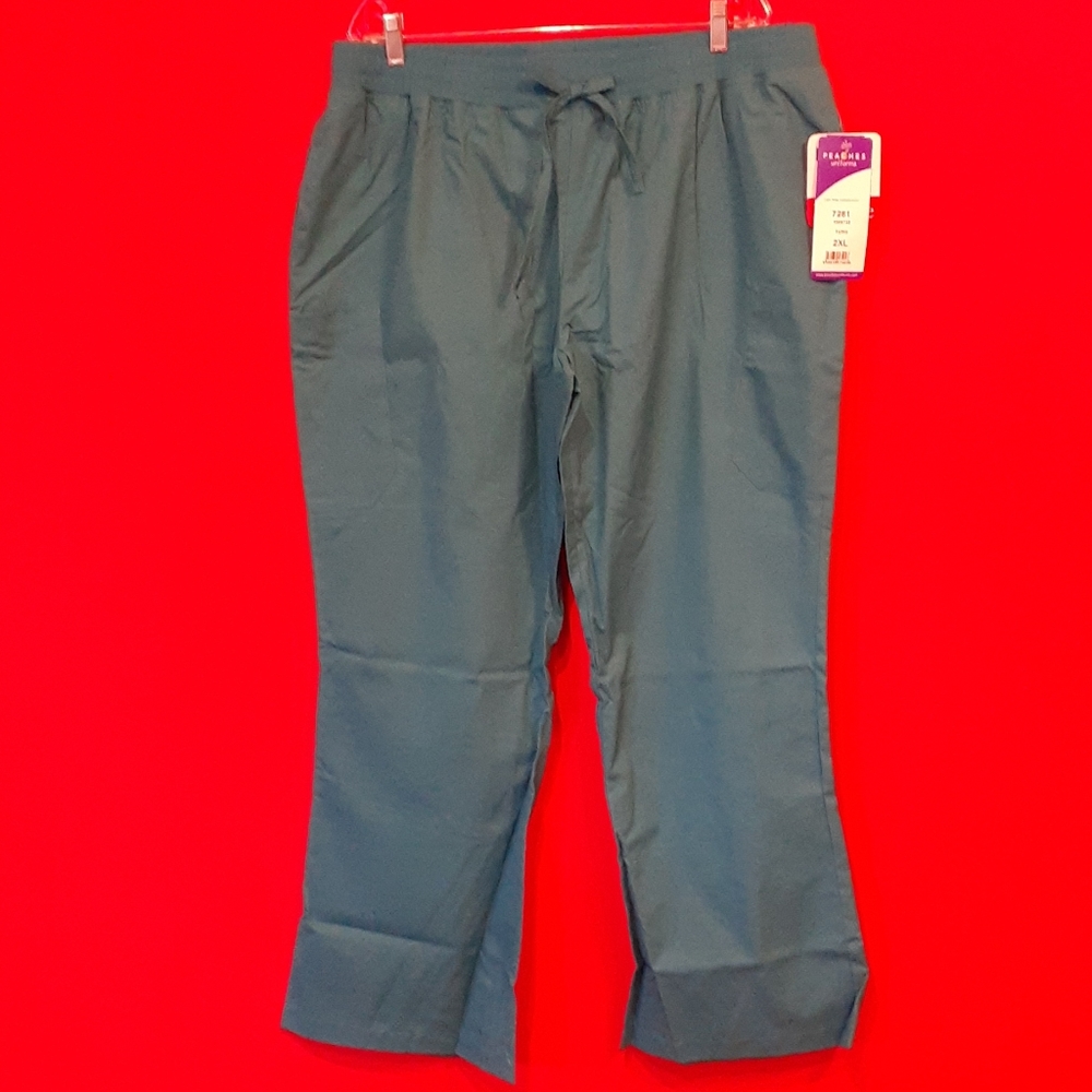 Peaches scrubs pants 2XL gray